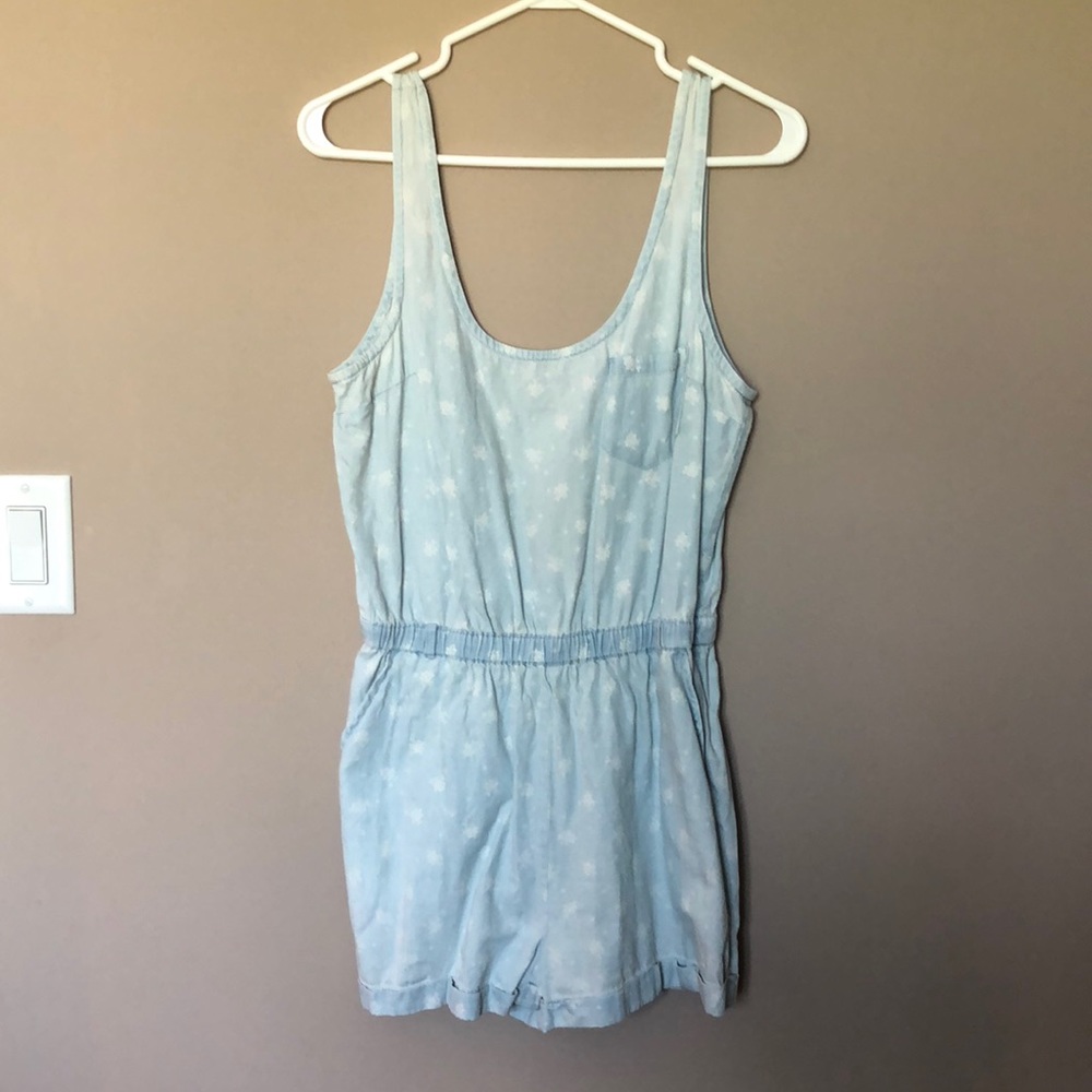 Cute Light Blue Forever21 Romper